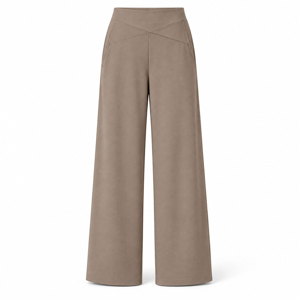 CrossPanel Wide-Leg Pants