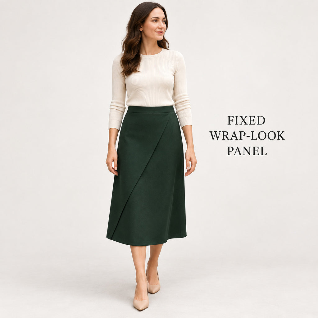 WrapLine Everyday Midi Skirt