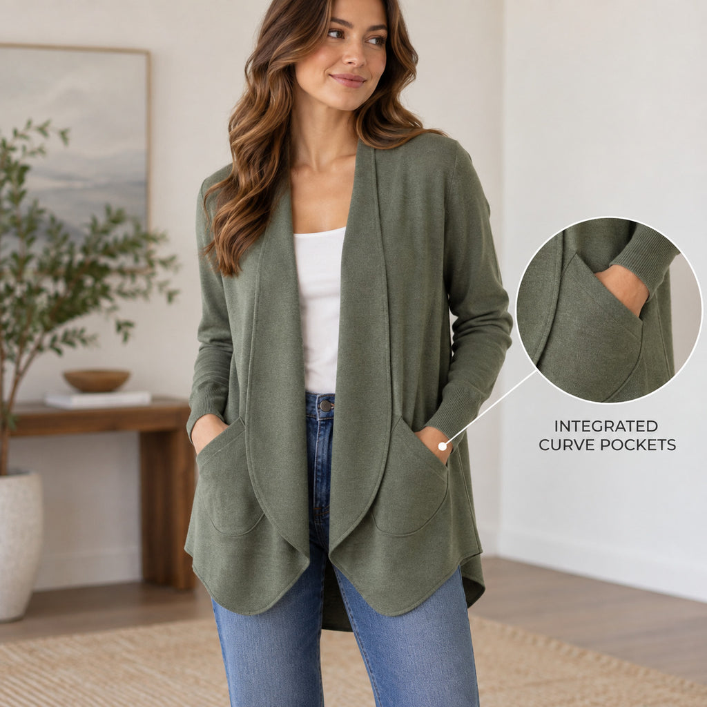 FoldArc Open Cardigan