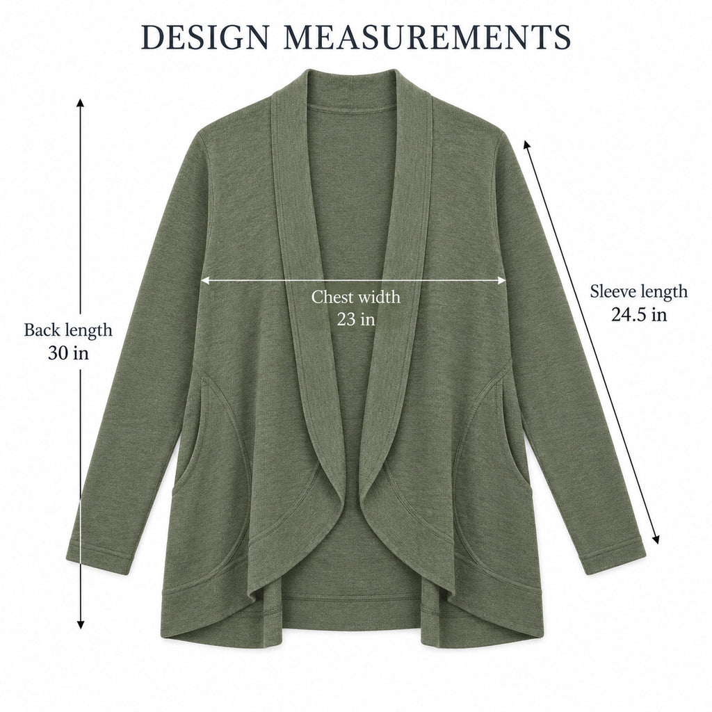 FoldArc Open Cardigan