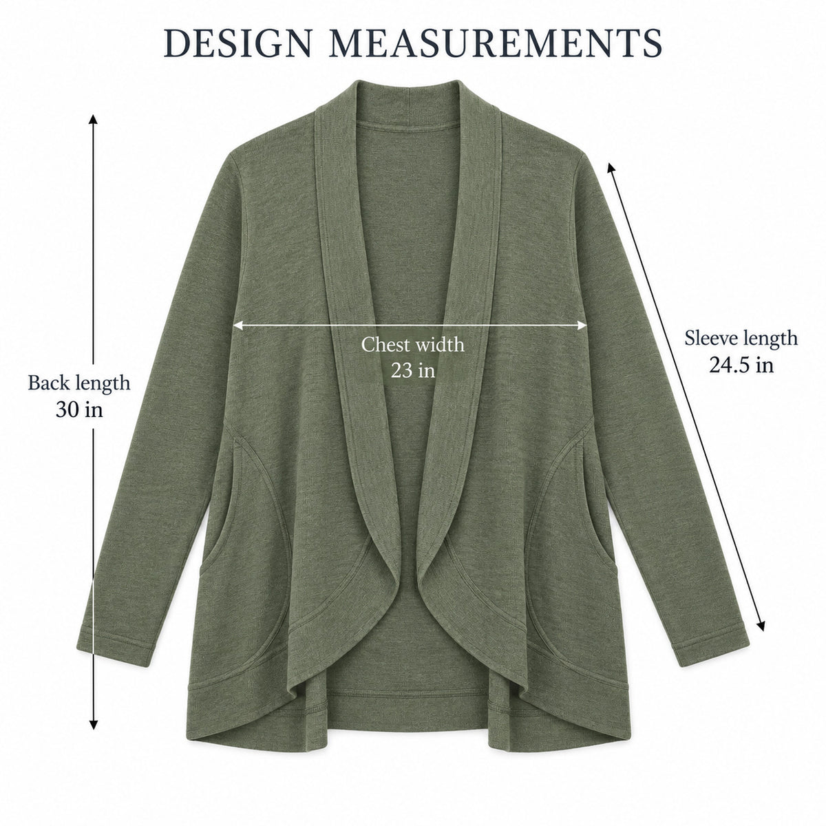 FoldArc Open Cardigan